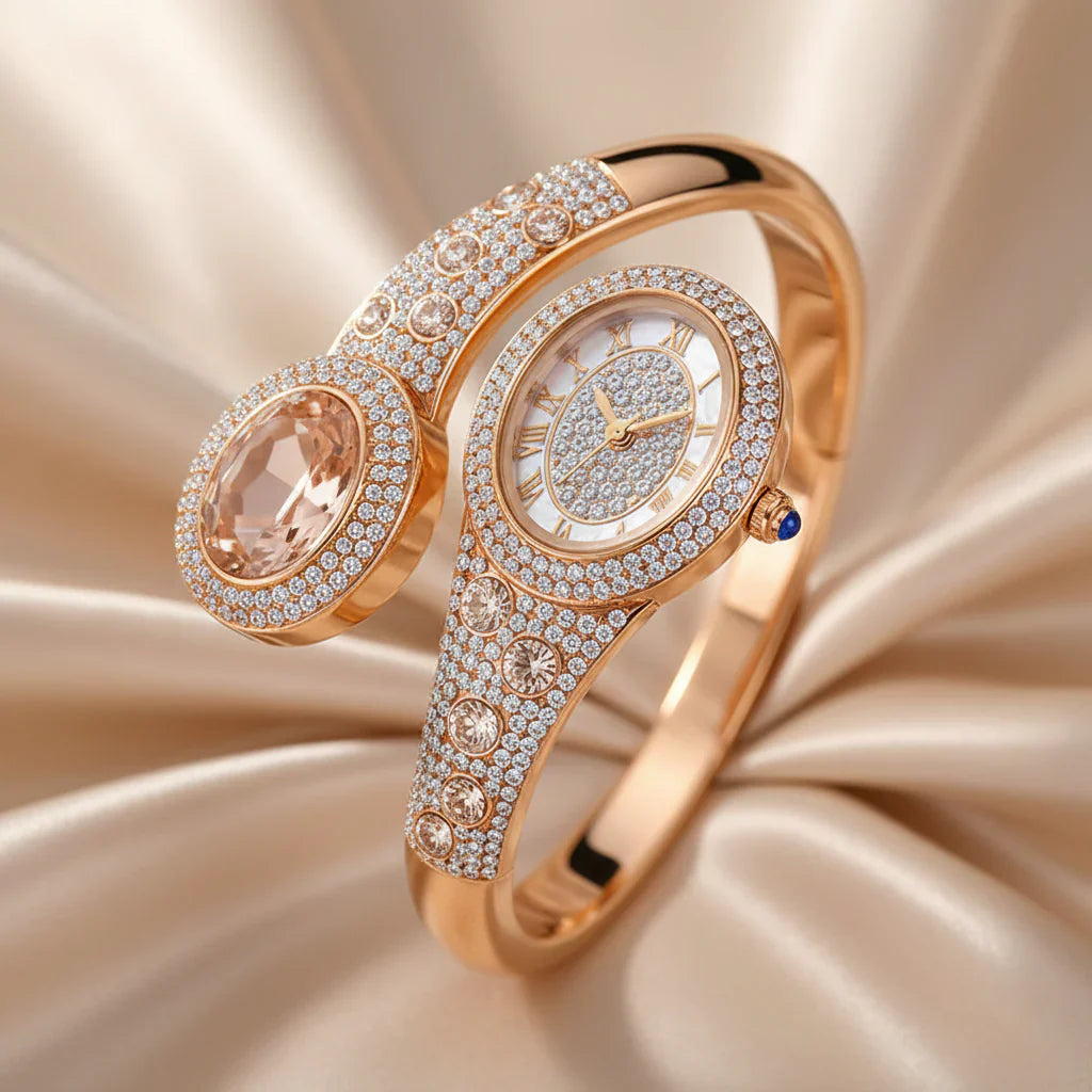 Crystal Bangle Watch