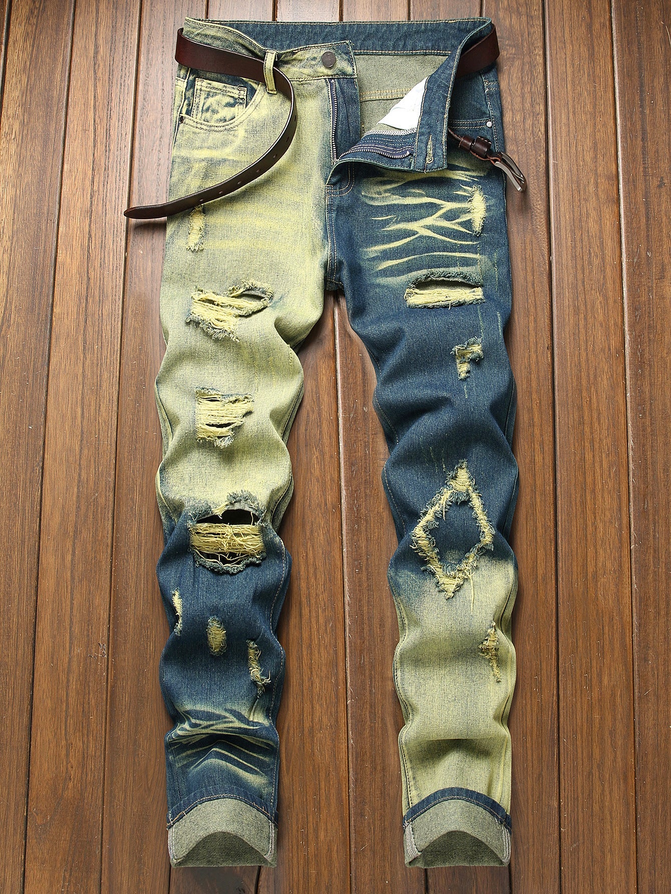 Wardell Tie-Dye Distressed Jeans
