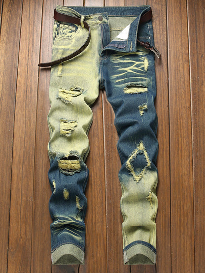 Wardell Tie-Dye Distressed Jeans