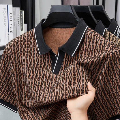 Crestwell Chainlink Jacquard Polo