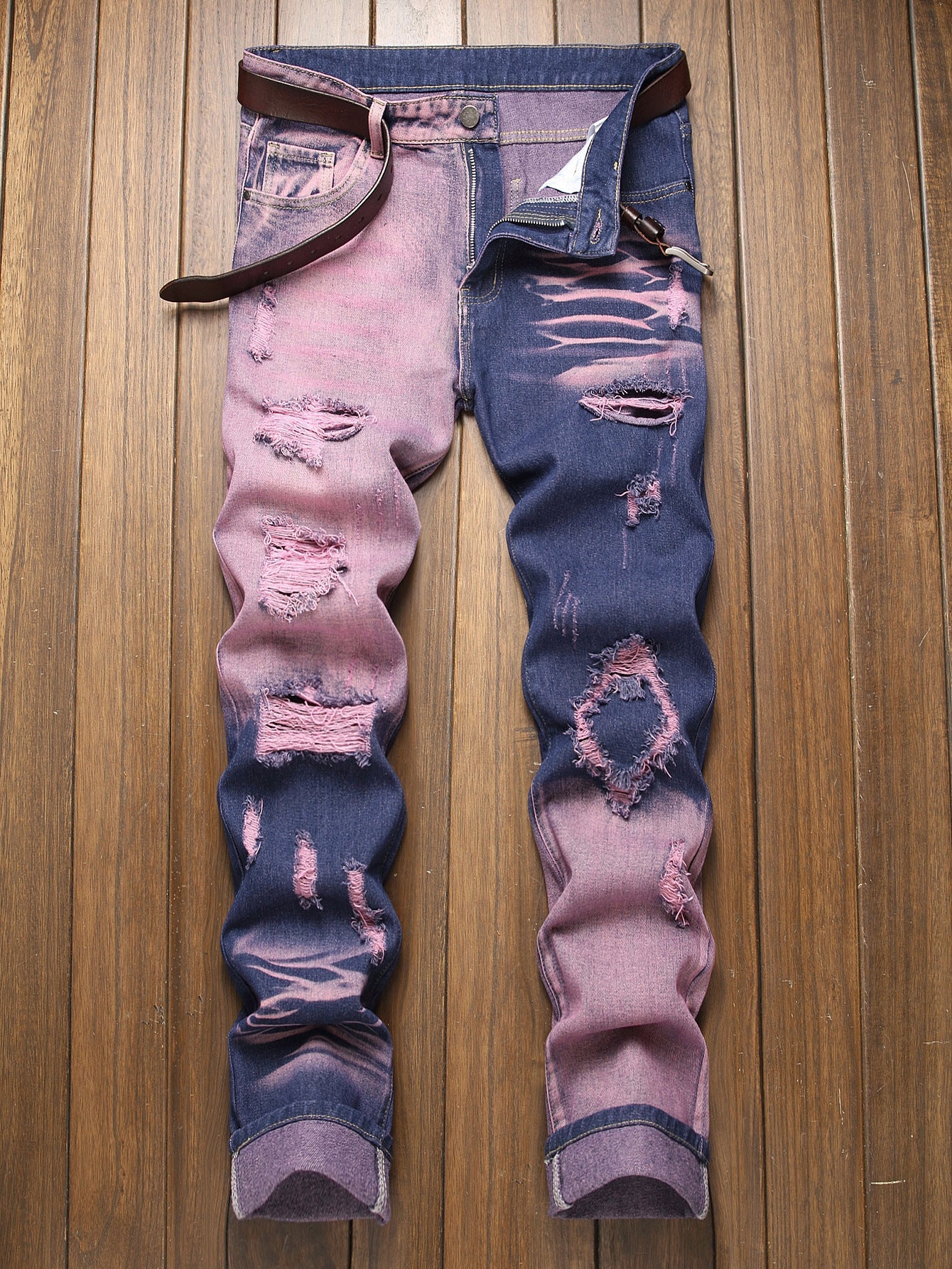 Wardell Tie-Dye Distressed Jeans