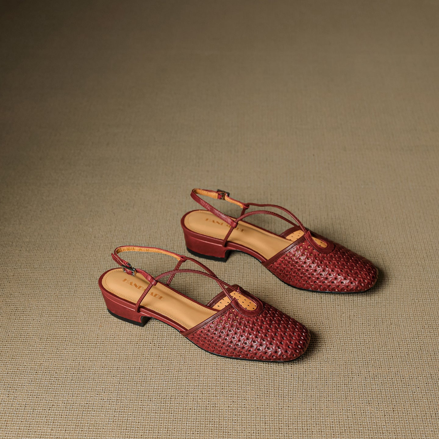 Cecilia Italian Leather Slingbacks