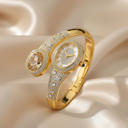Crystal Bangle Watch