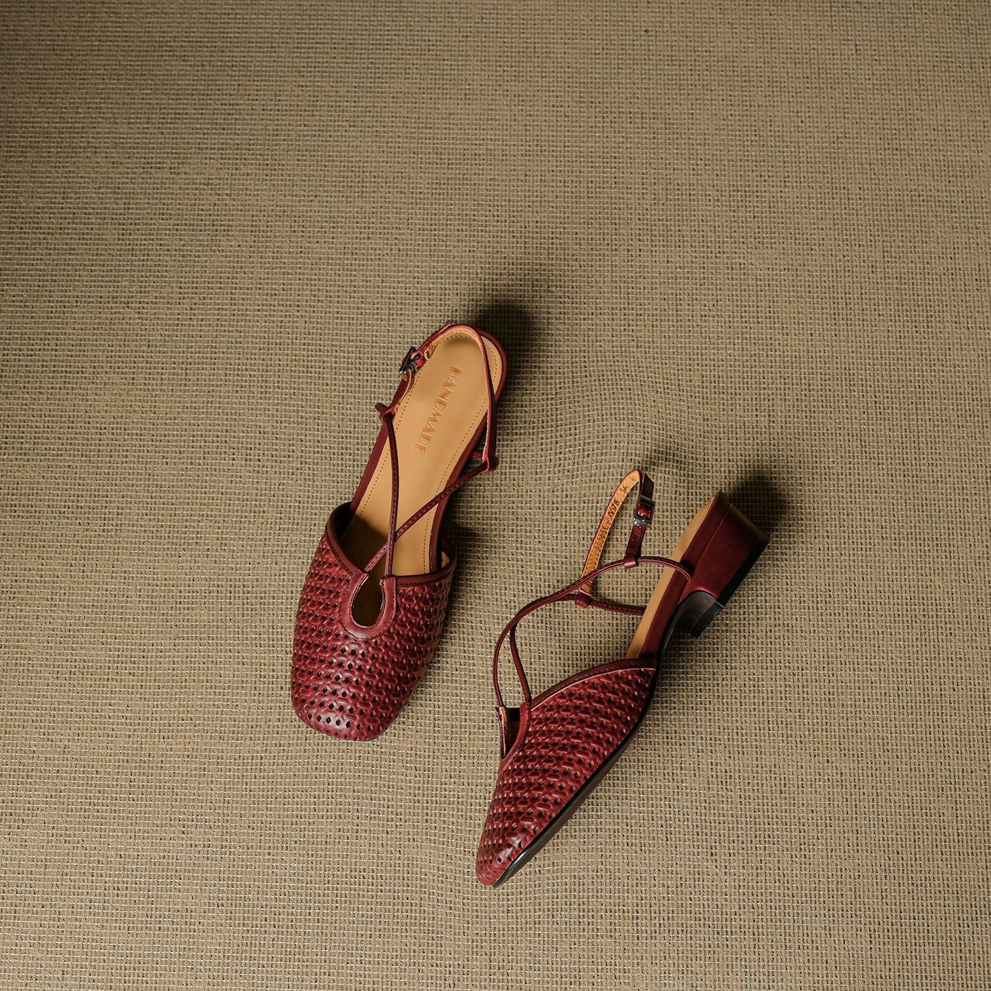 Cecilia Italian Leather Slingbacks