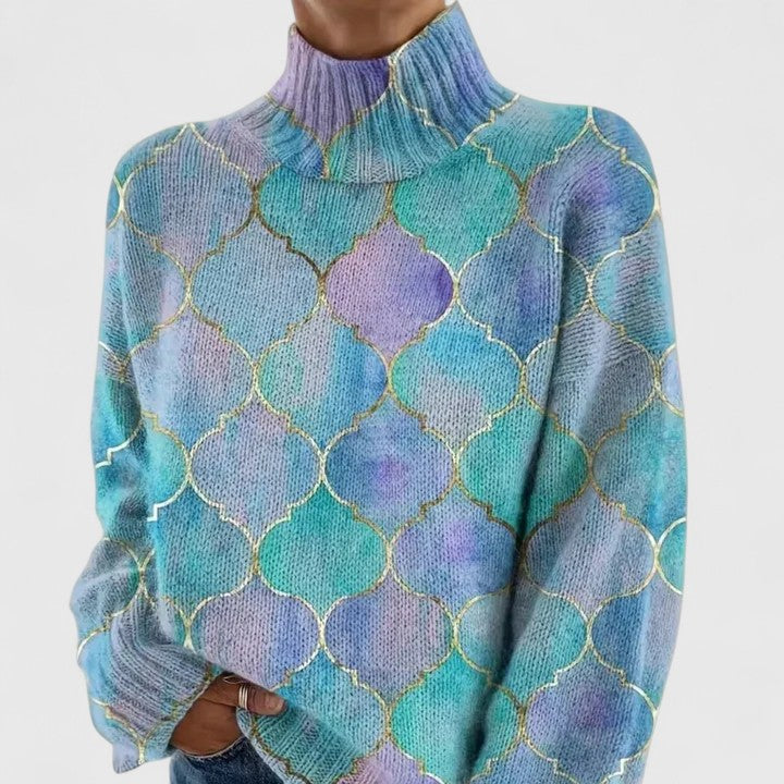 Ombré Lattice Knit