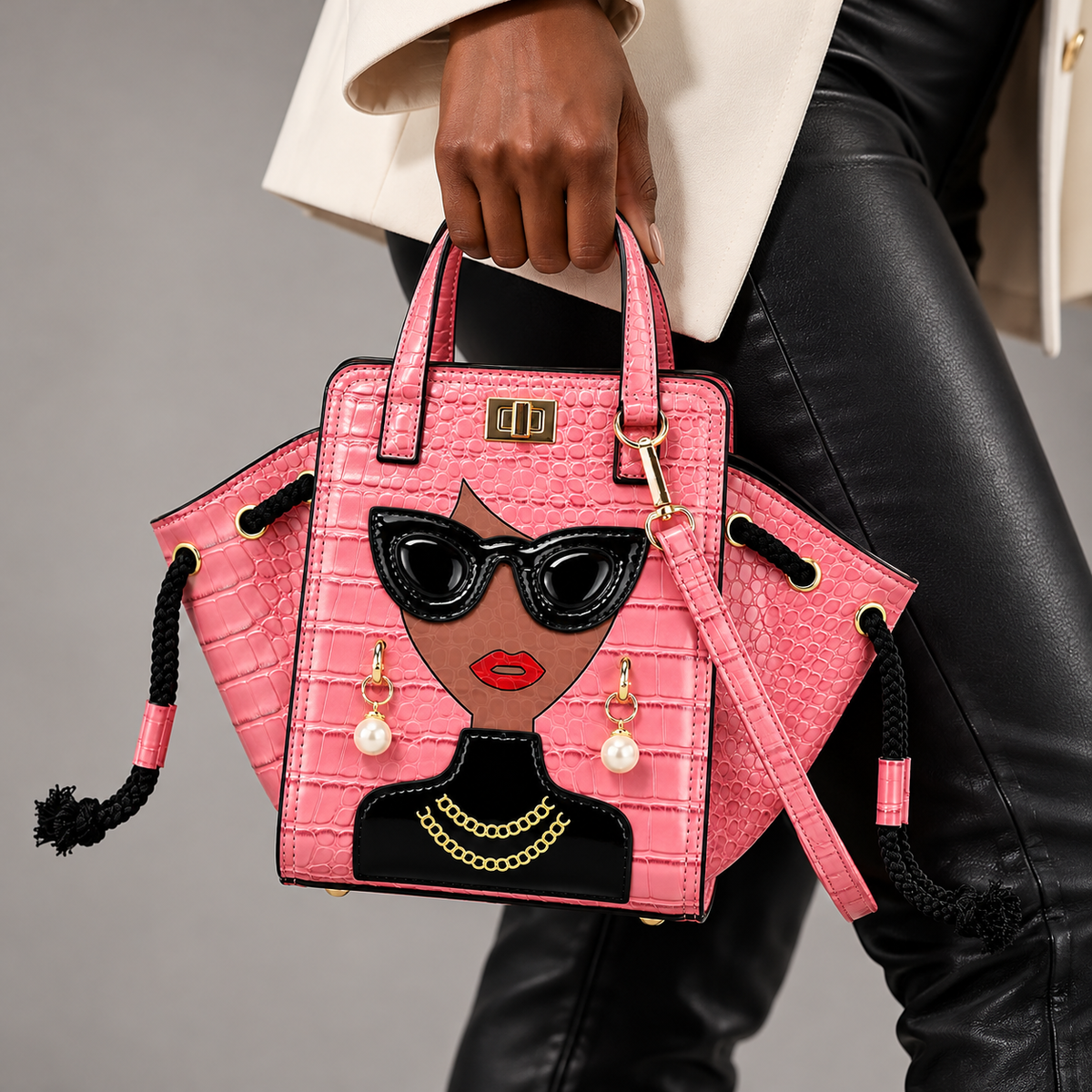 Vivienne Face Bucket Bag