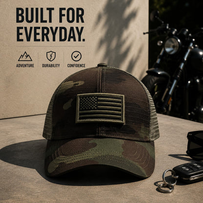 Phantom Flag-Patch Trucker Cap