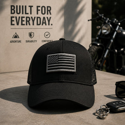 Phantom Flag-Patch Trucker Cap