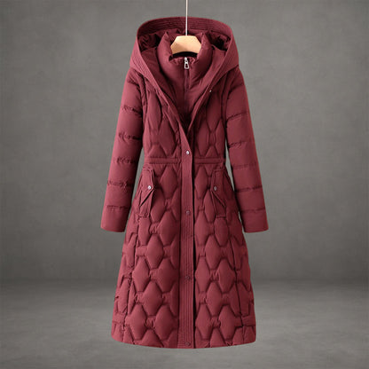 Women's Liora Diamond-Stitch Long Coat