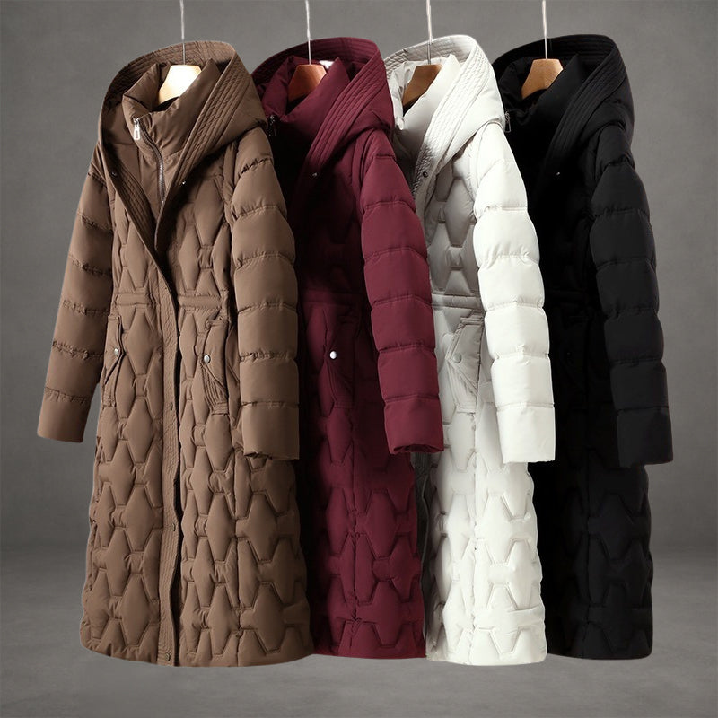 Women's Liora Diamond-Stitch Long Coat