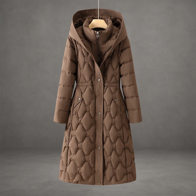 Women's Liora Diamond-Stitch Long Coat