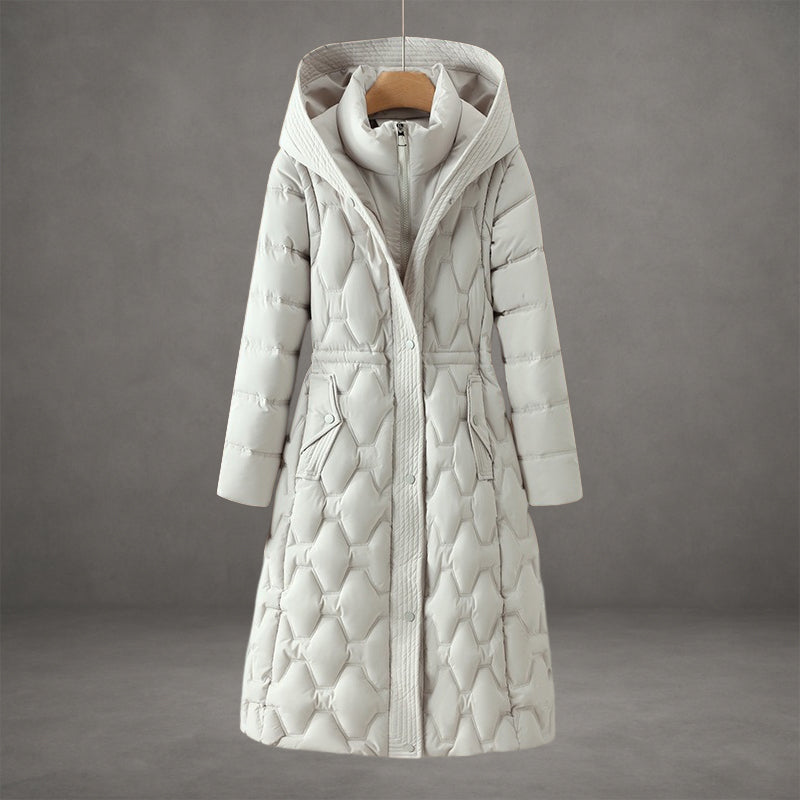 Women's Liora Diamond-Stitch Long Coat