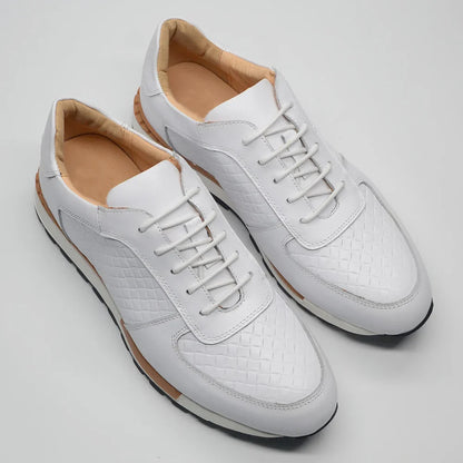 Intrecciato Genuine Leather Sneakers