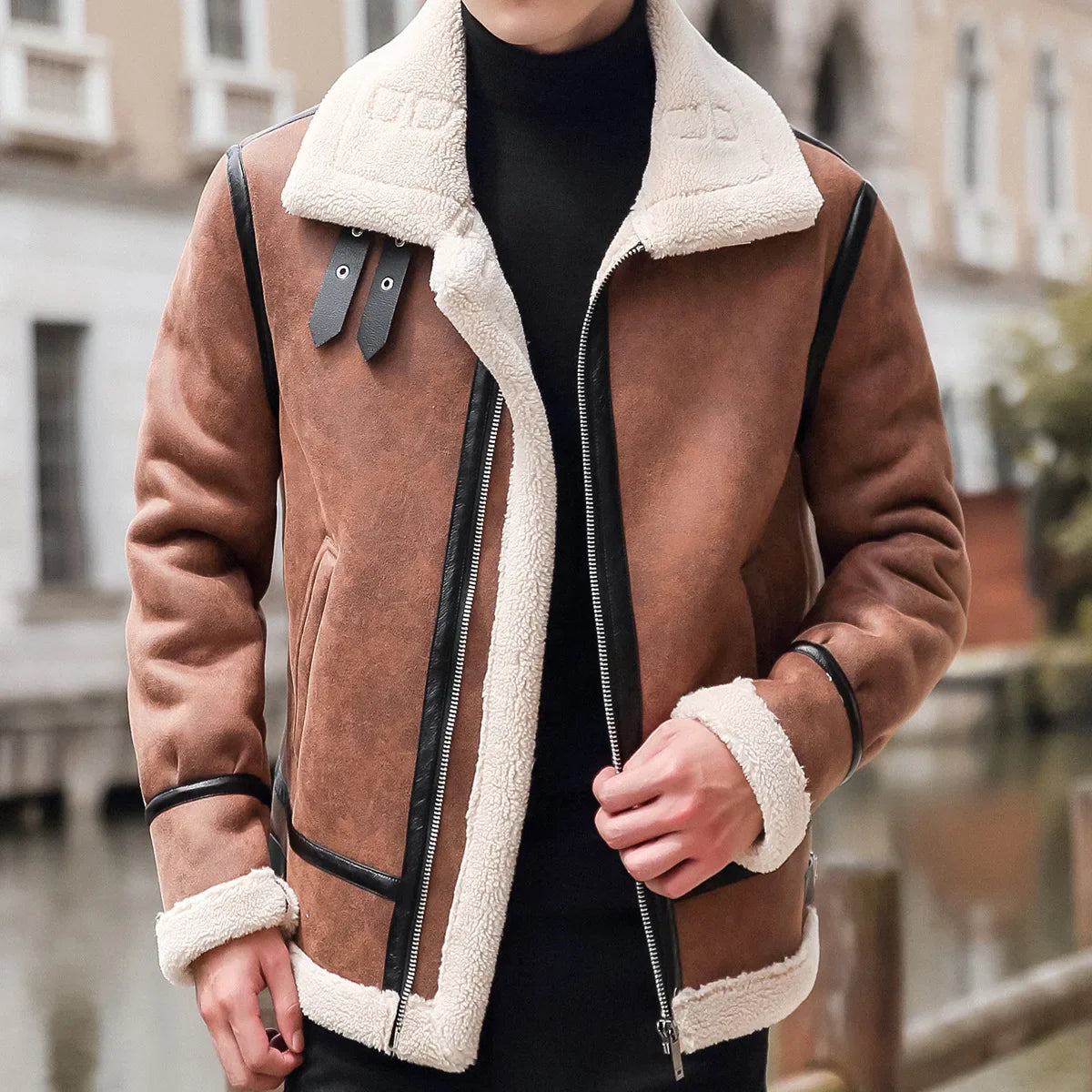Heritage Aviator Leather Coat