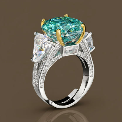 Aegean Cushion-Cut Trilogy Ring