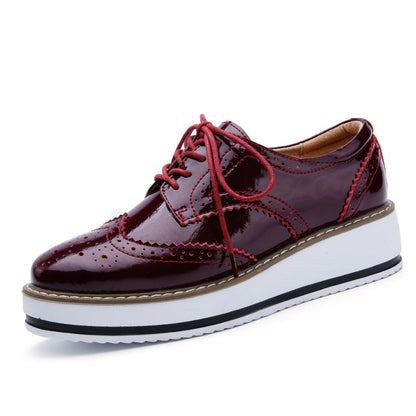 Platform Wingtip Oxford Shoes