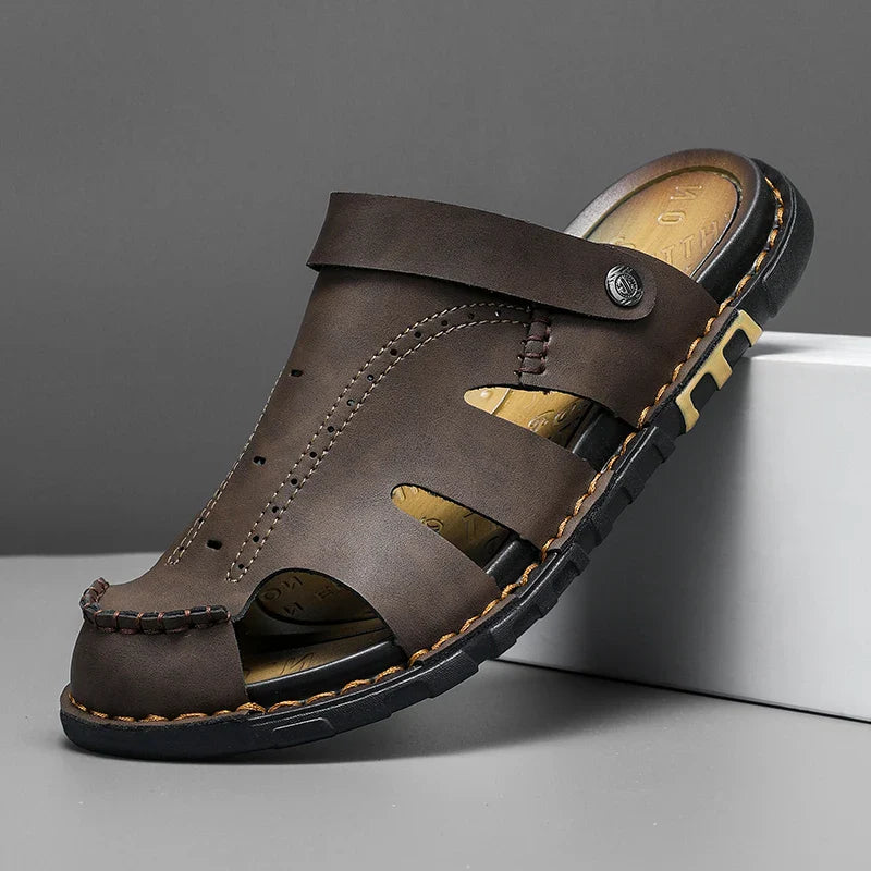 Garrison Leather Closed-Toe Mule