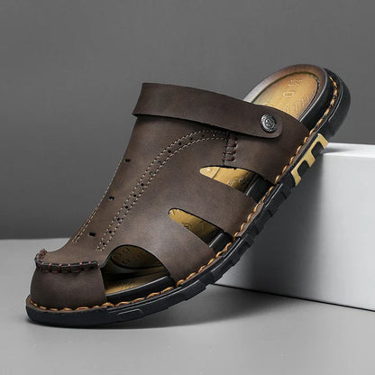 Garrison Leather Closed-Toe Mule