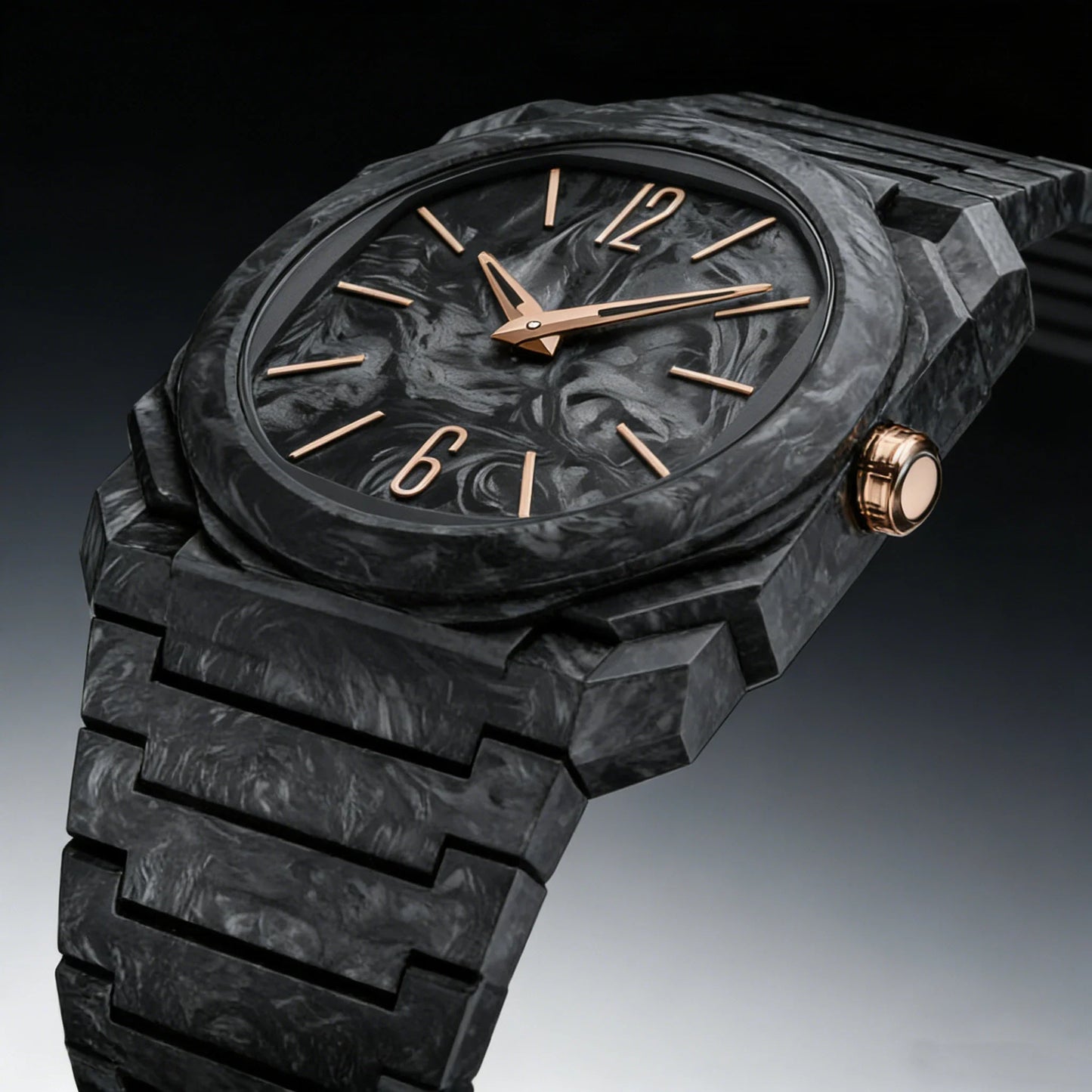 Onyx Forged-Carbon Watch
