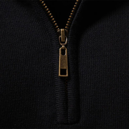 Heritage Diagonal Weave Mock Neck Pullover