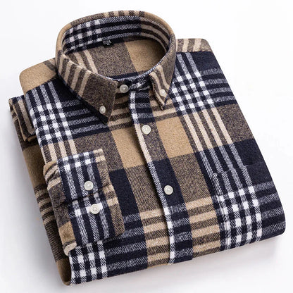 Stratford Plaid Cotton Shirt