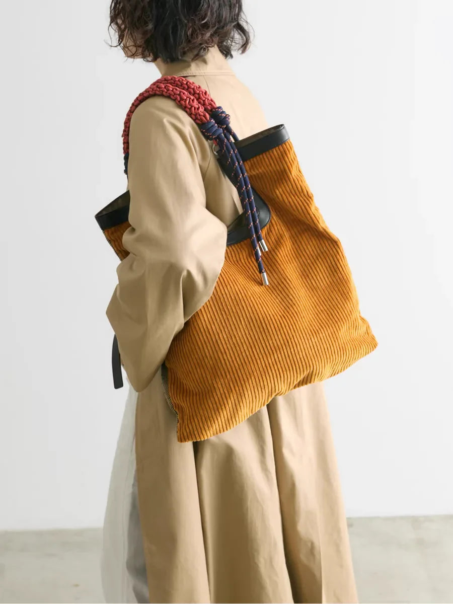 Woven-Strap Cord Tote