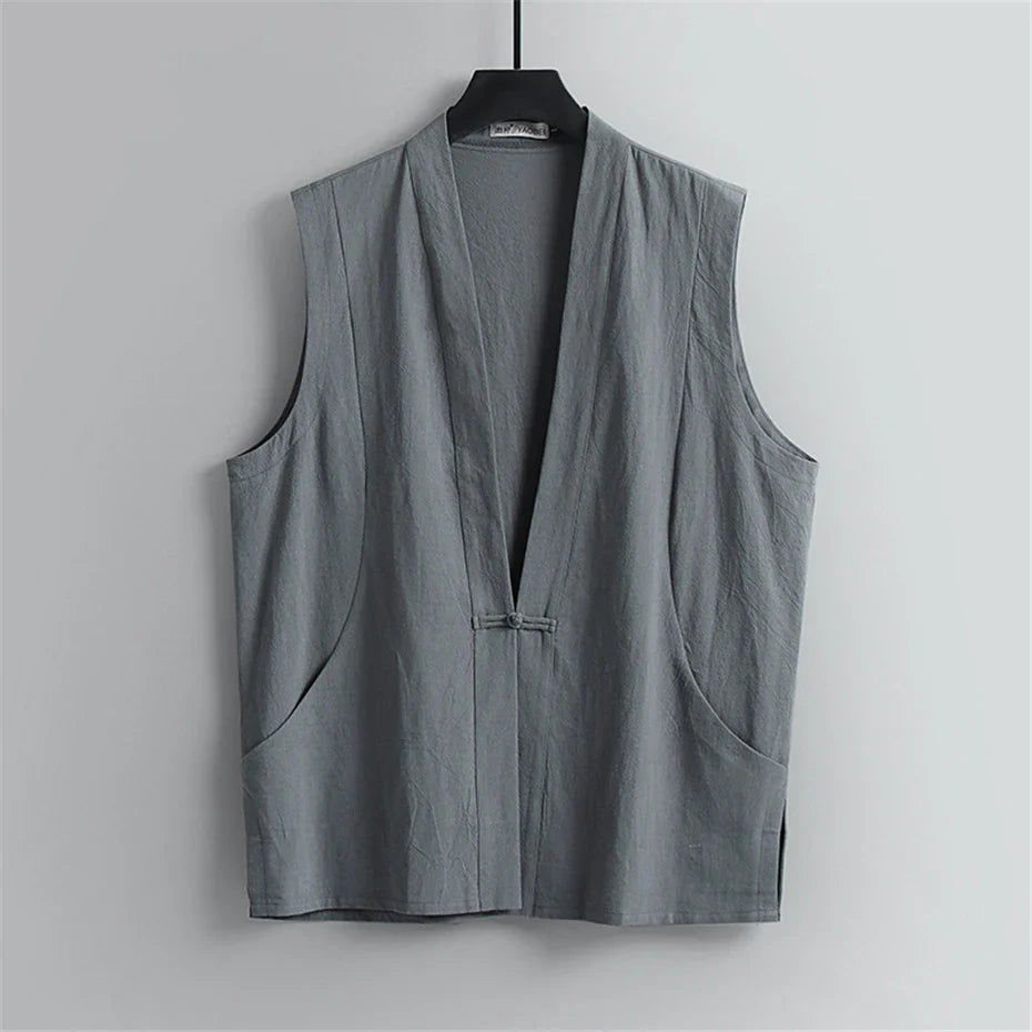 Haori Linen Vest