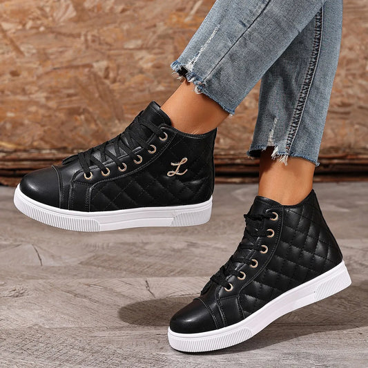 Bellissima Quilted High-Top Sneakers