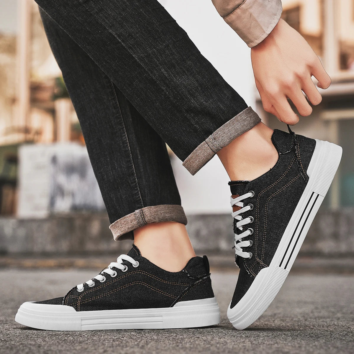Hudson Denim Platform Sneaker