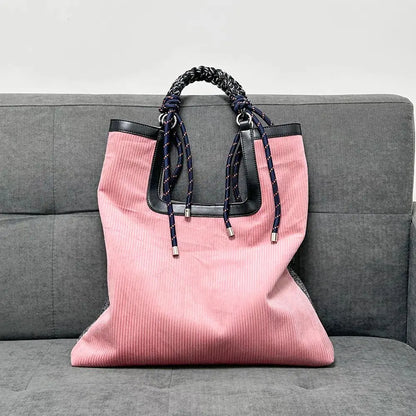 Woven-Strap Cord Tote