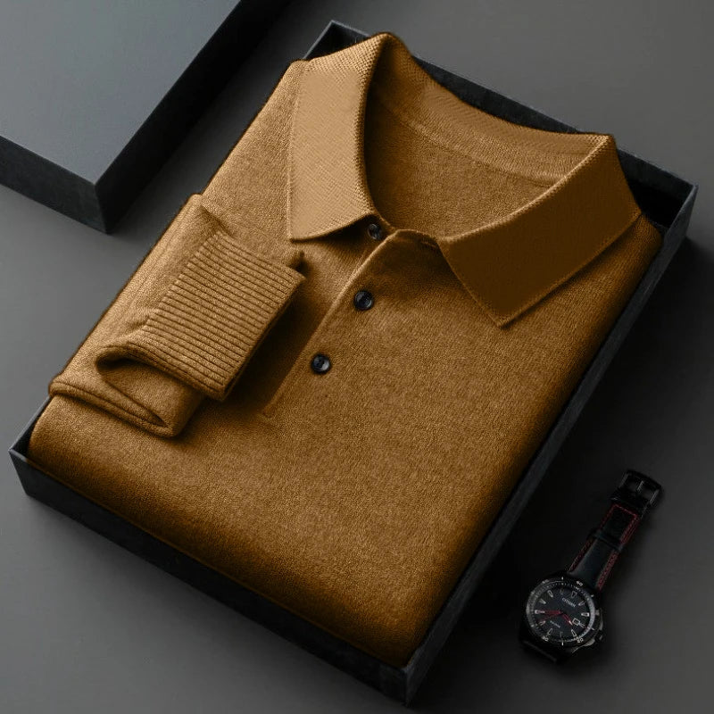 Riviera Knit Polo in Merino Silk