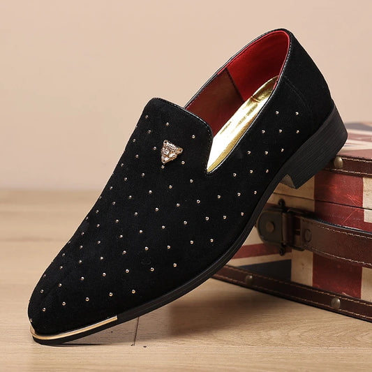 Regalia Noir Suede Loafers