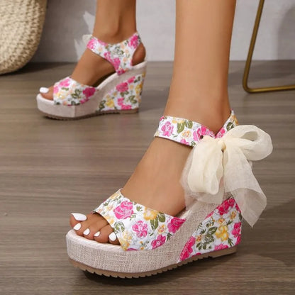 Giardino Blu Organza-Tie Espadrille