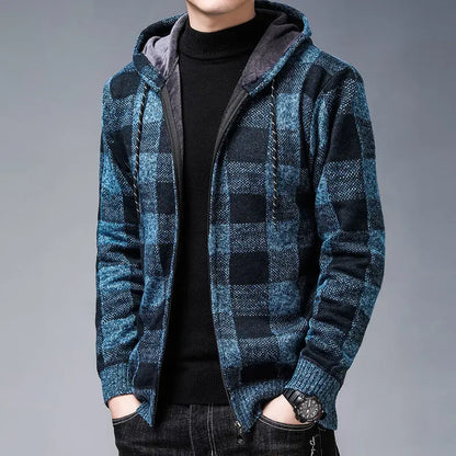 The Marcellin Plaid Knit Jacket