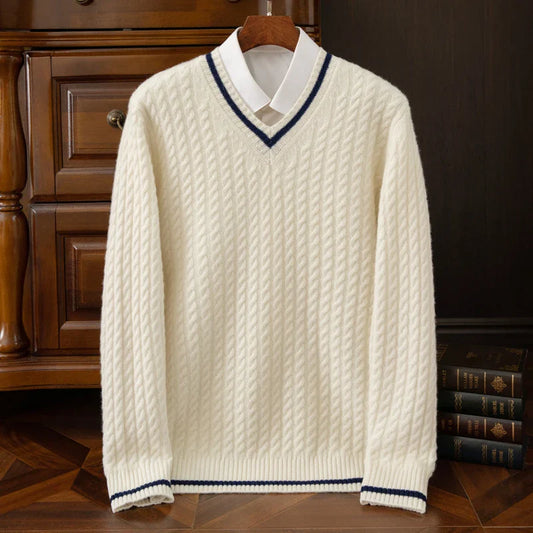Heritage Varsity Cashmere Pullover