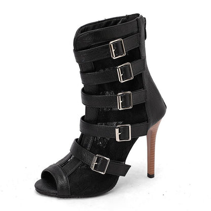 Aria Multi-Buckle Evening Boots