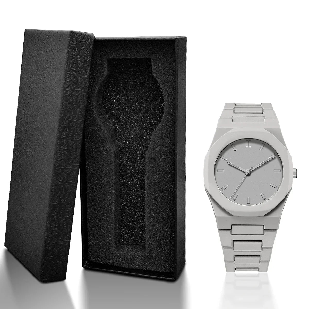 Monochrome Integrated Bracelet Watch