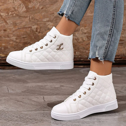 Bellissima Quilted High-Top Sneakers