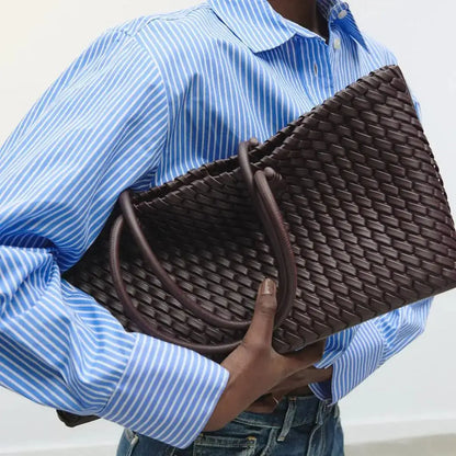 Arvella Woven Leather Handbag