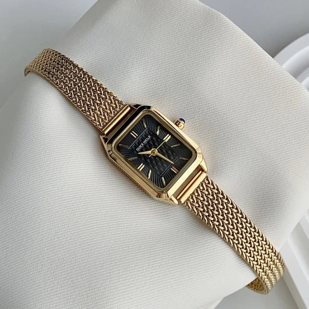 Vintage-Inspired Mesh Bracelet Watch