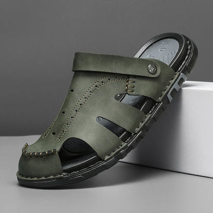Garrison Leather Closed-Toe Mule