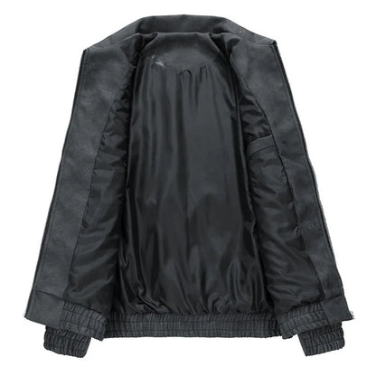 Vintage-Washed Suede Jacket