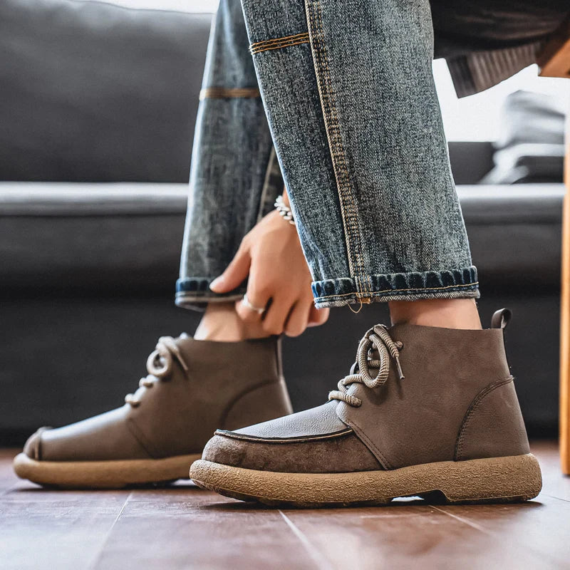 Fairmont Suede-Trim Ankle Boot