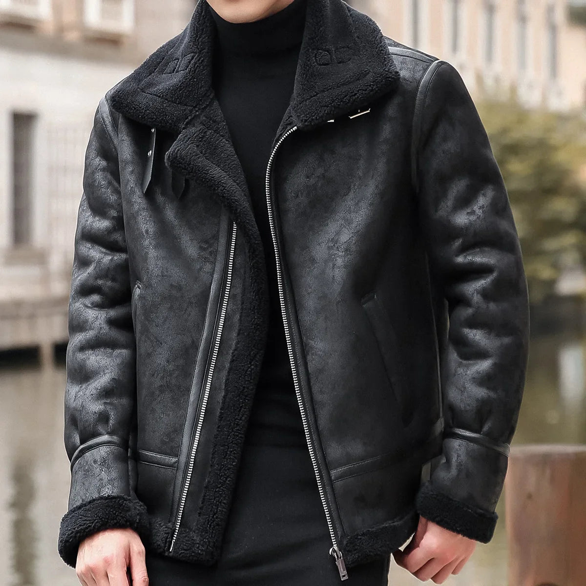 Heritage Aviator Leather Coat