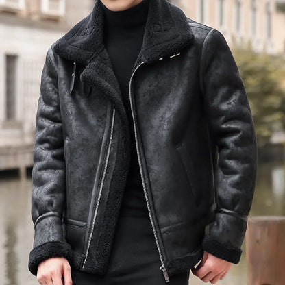 Heritage Aviator Leather Coat