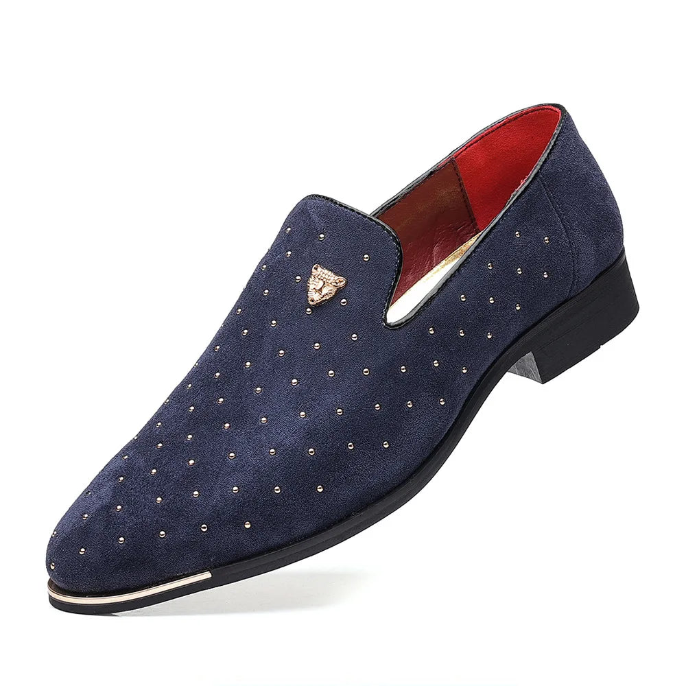Regalia Noir Suede Loafers