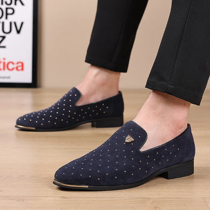 Regalia Noir Suede Loafers