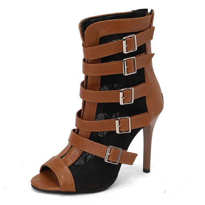 Aria Multi-Buckle Evening Boots