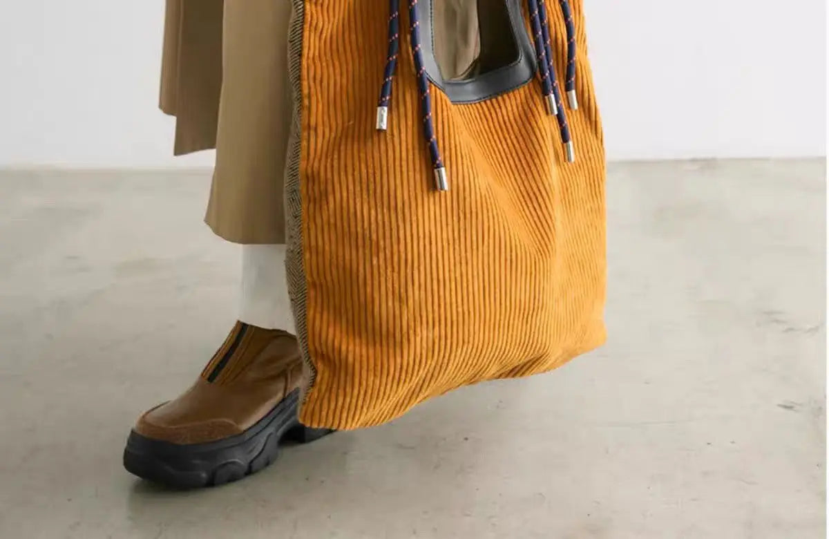 Woven-Strap Cord Tote