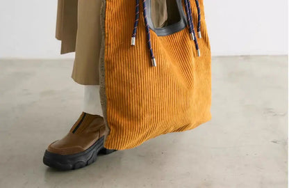 Woven-Strap Cord Tote
